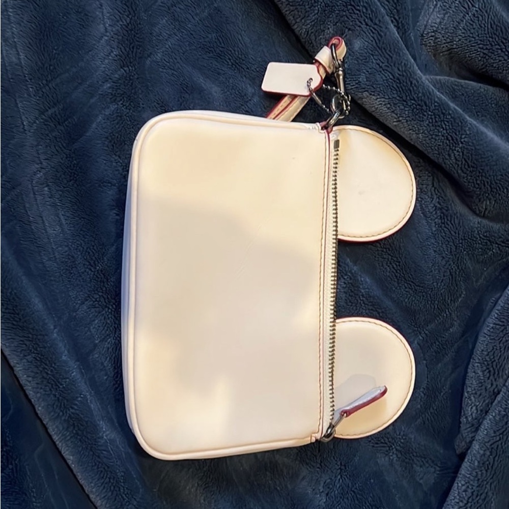 Coach Disney Minnie Mouse leather wristlet